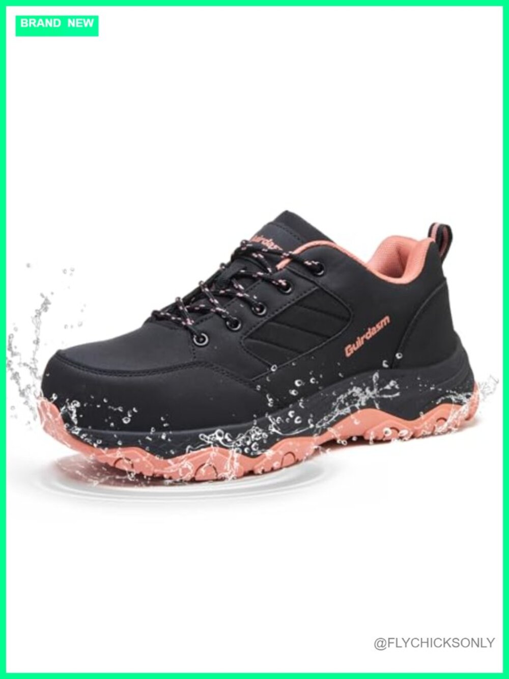 Steel Toe Waterproof Work Shoes Wide Toe Box Slip Resistant Faux Leather